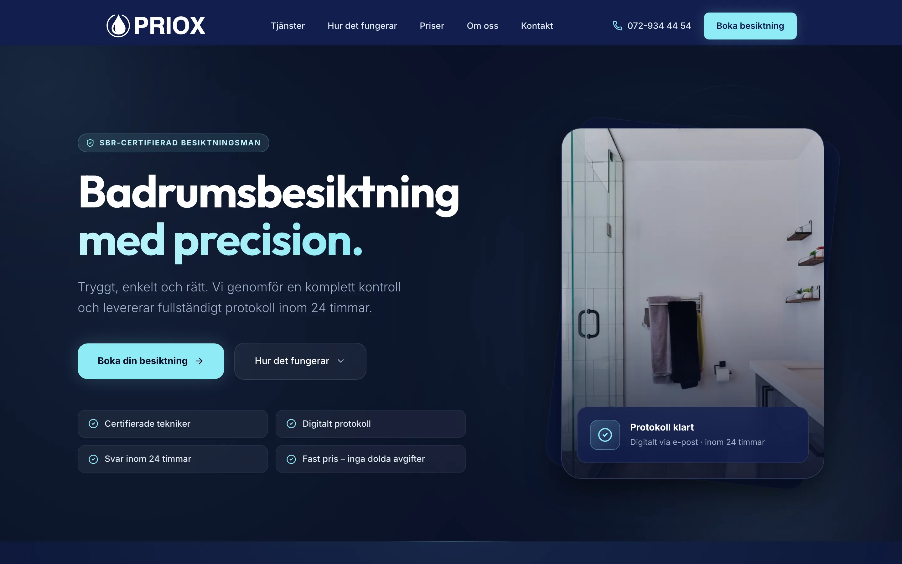 Skärmbild av Priox